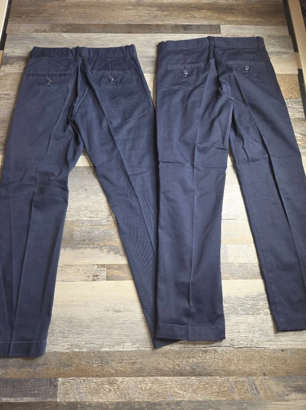 CrewCuts By J. Crew Navy Blue Chino Uniform Pants Boys Size 10 Slim Lot Of Two